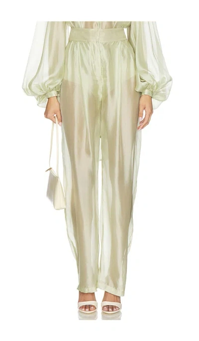 Bronx And Banco Ashanti Organza Pant In Pistaschio