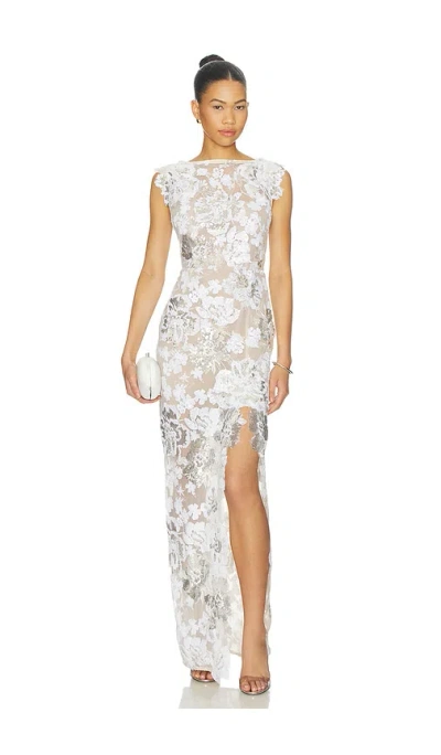 Bronx And Banco Como Ellie Cap Sleeve Maxi In White