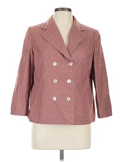 Pre-owned Brooks Brothers Blazer Jacket In Burgundy