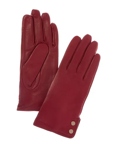 Brooks Brothers Cashmere-lined Leather Gloves In Red
