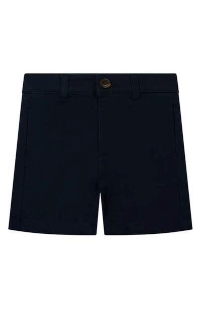 Brooks Brothers Kids' Solid Cotton Chino Shorts In Navy