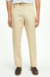 Brooks Brothers Regular Fit Cotton Canvas Poplin Chinos In Supima Cotton Pants | Natural | Size 36 32