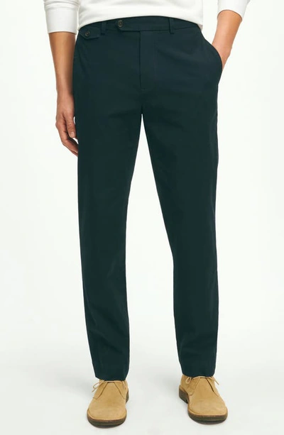 Brooks Brothers Regular Fit Cotton Canvas Poplin Chinos In Supima Cotton Pants | Navy | Size 36 30