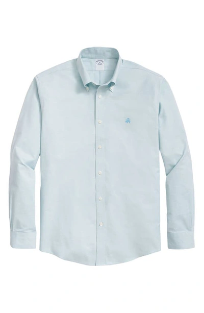 Brooks Brothers Stretch Button-down Oxford Shirt In Marine Blue