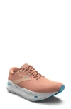 Brooks Ghost Max Running Shoe In Papaya/ Apricot/ Blue