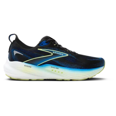 Brooks Mens  Glycerin 22 In Black/cobalt/neon Yellow