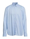 Brooksfield Man Shirt Sky Blue Size 17 ¾ Cotton