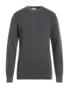 Brooksfield Man Sweater Lead Size 46 Wool, Cotton, Polyamide In Grey