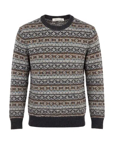 Brooksfield Man Sweater Light Green Size 36 Wool, Polyamide In Multi