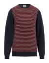 Brooksfield Man Sweater Midnight Blue Size 46 Wool, Polyamide