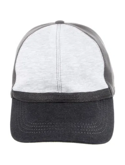 Pre-owned Brunello Cucinelli Baseball Cap In Blue/grey