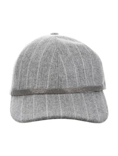 Pre-owned Brunello Cucinelli Baseball Cap W/tags In Grey