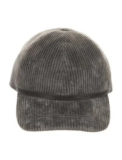 Pre-owned Brunello Cucinelli Baseball Cap W/tags In Grey