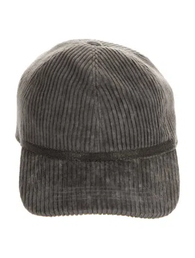 Pre-owned Brunello Cucinelli Baseball Cap W/tags In Grey