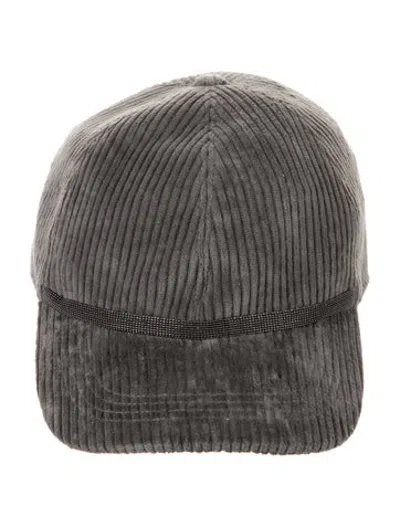 Pre-owned Brunello Cucinelli Baseball Cap W/tags In Grey