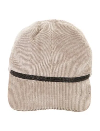 Pre-owned Brunello Cucinelli Baseball Cap W/tags In Neutrals