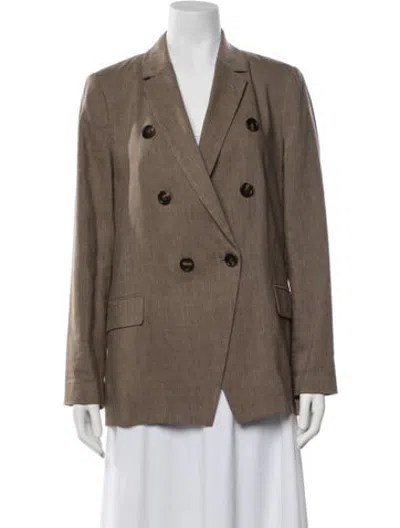 Pre-owned Brunello Cucinelli Blazer In Brown