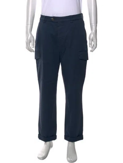 Pre-owned Brunello Cucinelli Cargo Pants In Blue