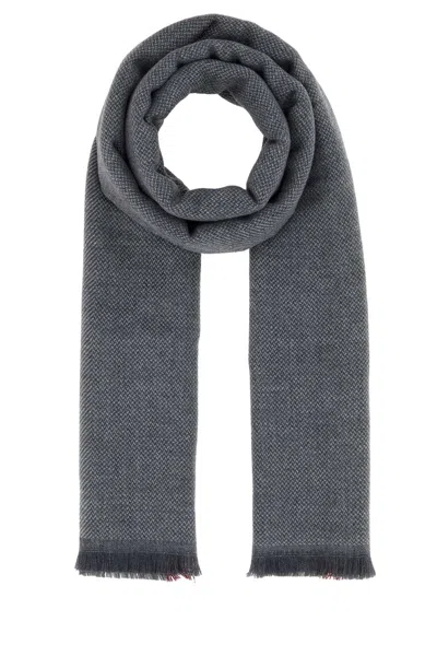 Brunello Cucinelli Cashmere And Wool Scarf In Gray
