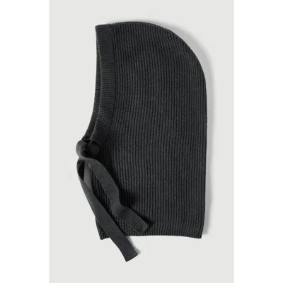 Brunello Cucinelli Cashmere English Rib Knit Balaclava In Black