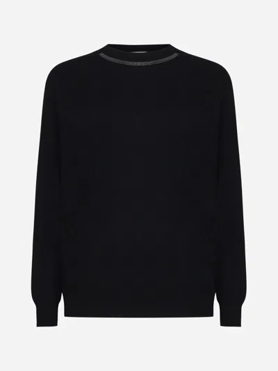 Brunello Cucinelli Cashmere Sweater In Black