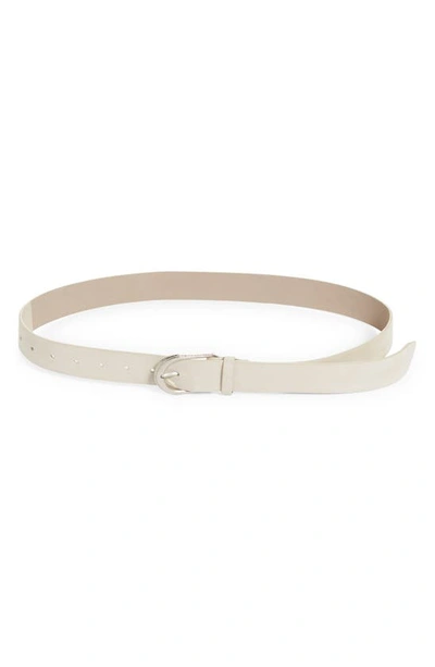 Brunello Cucinelli Core Leather Belt In C8905 Avorio