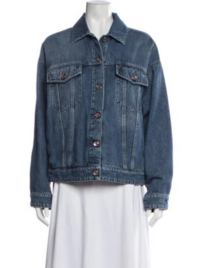 Pre-owned Brunello Cucinelli Denim Jacket W/ Tags In Blue