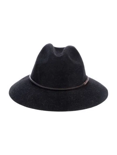 Pre-owned Brunello Cucinelli Fedora Hat In Black