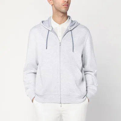 Brunello Cucinelli Light Grey Sweatshirt In Cotton Blend