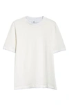 Brunello Cucinelli Linen & Cotton T-shirt In Chy36 Off White/ Perla