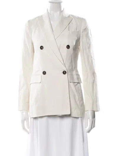 Pre-owned Brunello Cucinelli Linen Blazer In Neutrals
