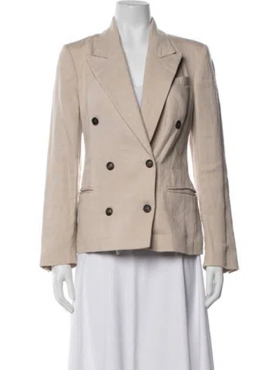 Pre-owned Brunello Cucinelli Linen Blazer In Neutrals