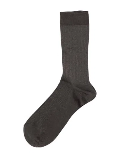 Pre-owned Brunello Cucinelli Long Socks  W/tags In Grey