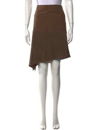 Pre-owned Brunello Cucinelli Mini Skirt In Brown