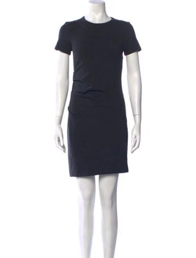 Pre-owned Brunello Cucinelli Virgin Wool Knee-length Dress In Blue