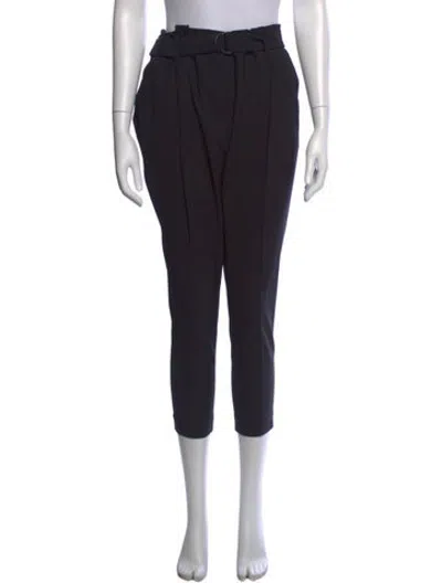 Pre-owned Brunello Cucinelli Virgin Wool Straight Leg Pants In Black
