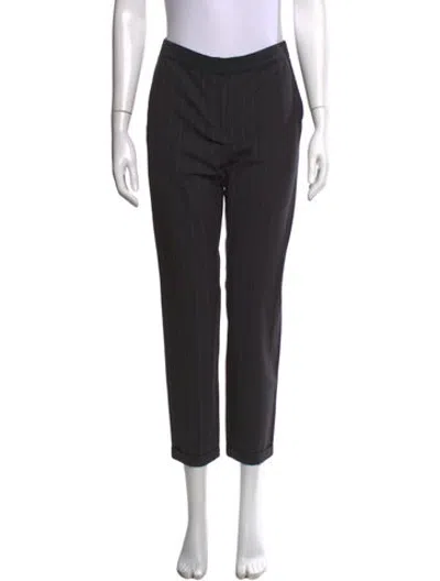 Pre-owned Brunello Cucinelli Virgin Wool Straight Leg Pants In Brown