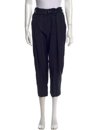 Pre-owned Brunello Cucinelli Virgin Wool Straight Leg Pants W/ Tags In Blue