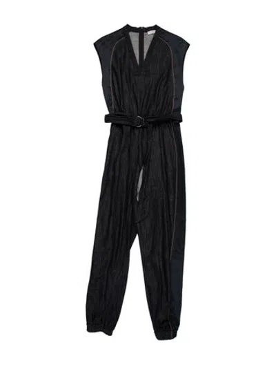 Pre-owned Brunello Cucinelli V-neck Jumpsuit In Blue