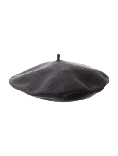 Pre-owned Brunello Cucinelli Wool Beret Hat W/tags In Grey