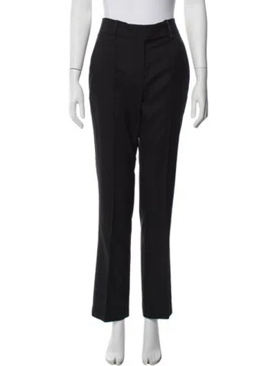 Pre-owned Brunello Cucinelli Wool Straight Leg Pants In Black