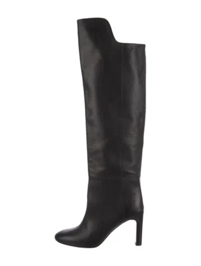 Pre-owned Bruno Magli Leather Boots In Black