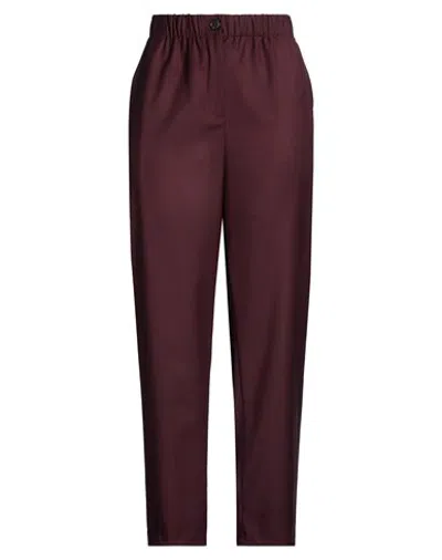 Bsb Jeans Woman Pants Plum Size M Polyester, Viscose, Elastane In Purple