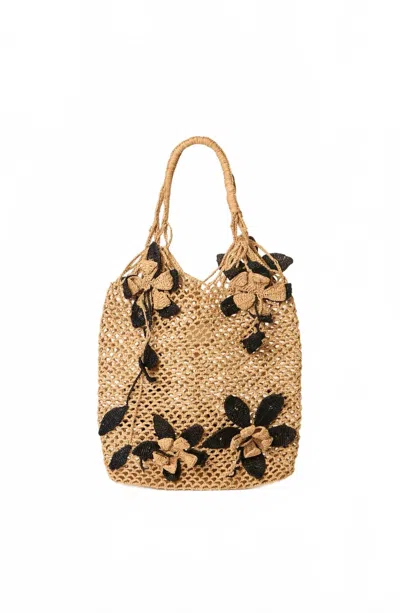 Btb Los Angeles Women's Blaine Hobo Bag In Natural/black In Multi