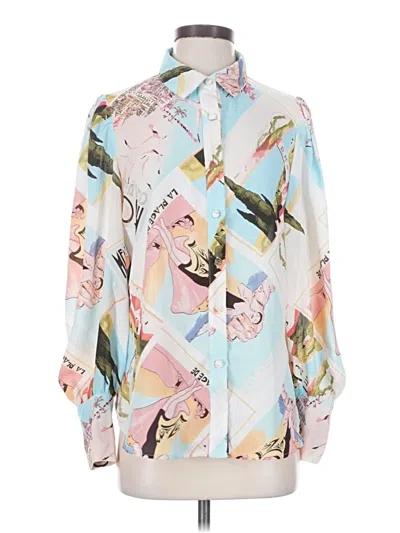 Pre-owned Btfbm Long Sleeve Blouse In Pink