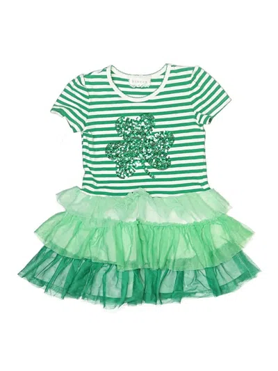 Pre-owned Btween Kids' Dress In Green