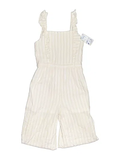 Pre-owned Btween Kids' Jumpsuit In Ivory