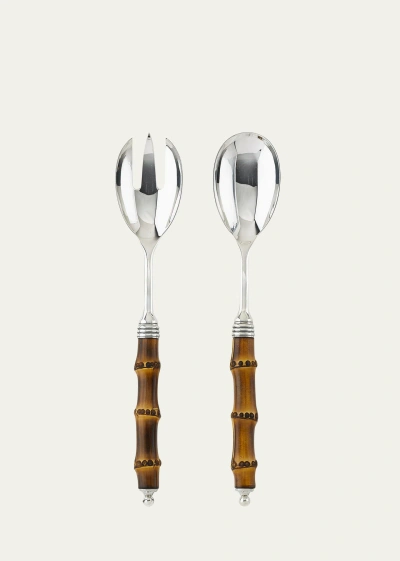 Buccellati Tahiti 2-piece Salad Serving Set In Metallic