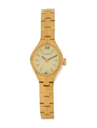 Pre-owned Bucherer Classic Watch, 18mm In Multicolor