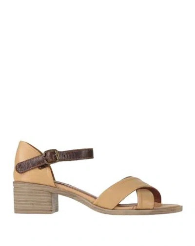 Bueno Woman Sandals Sand Size 11 Leather In Beige